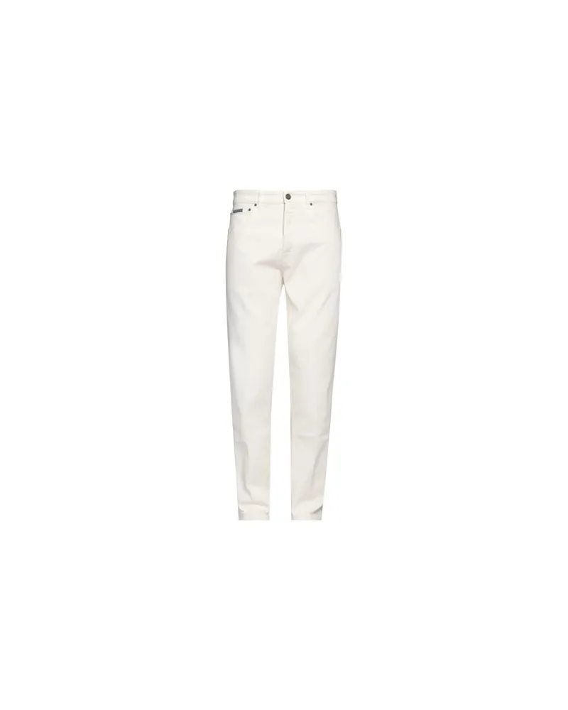 LARDINI HOSEN & RÖCKE - Jeanshosenauf YOOX.COM Elfenbein