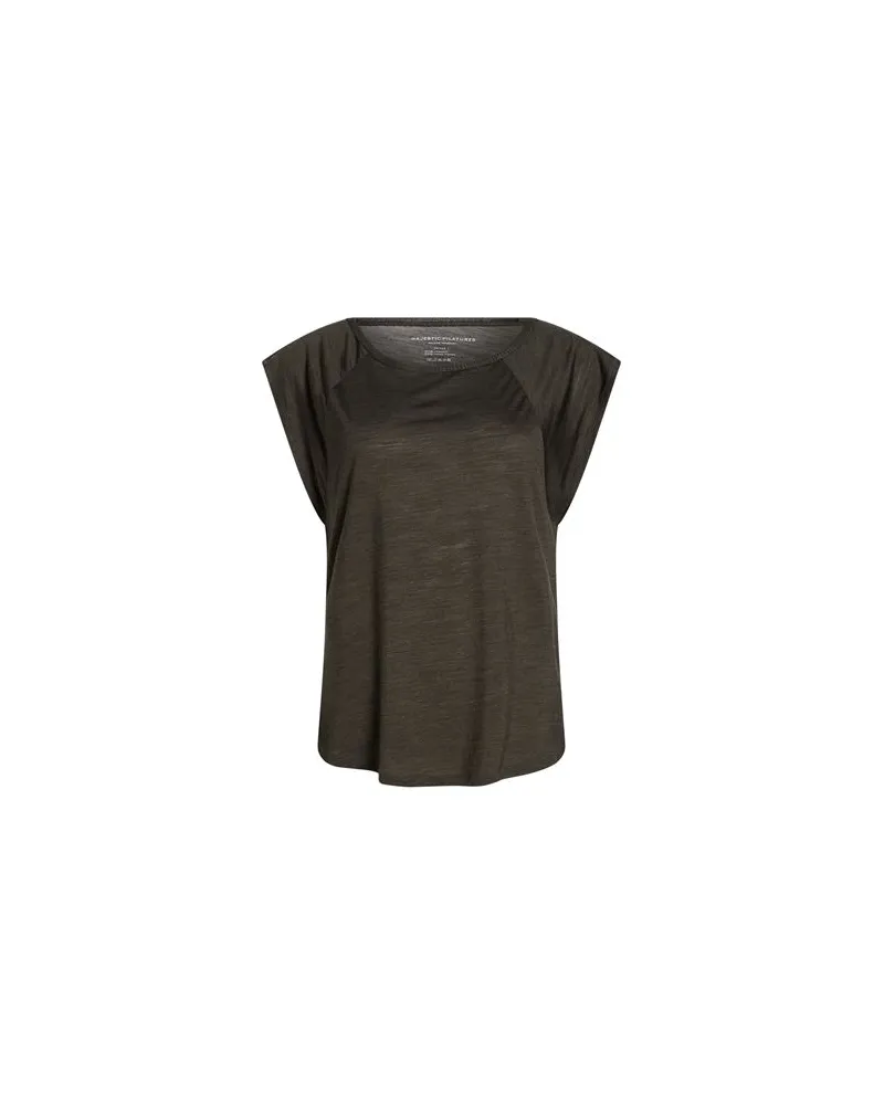 Majestic TOPS - T-shirtsauf YOOX.COM Dunkelgrün