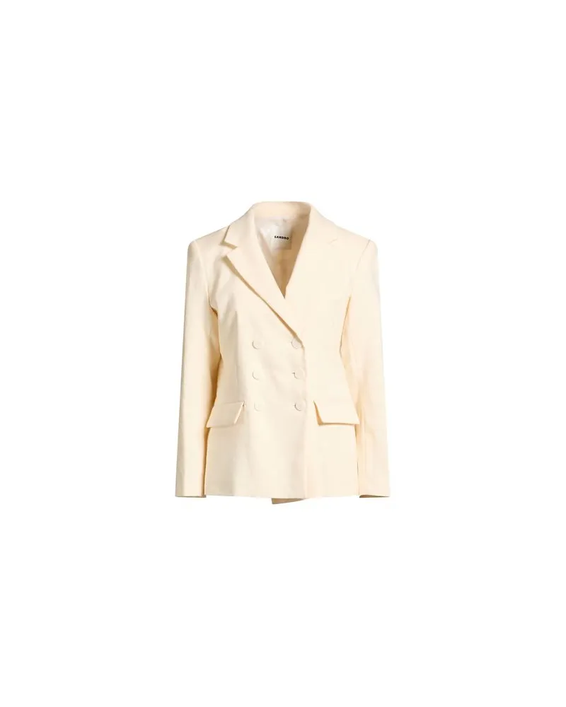 Sandro ANZÜGE und CO-ORDS - Blazersauf YOOX.COM Cremeweiß