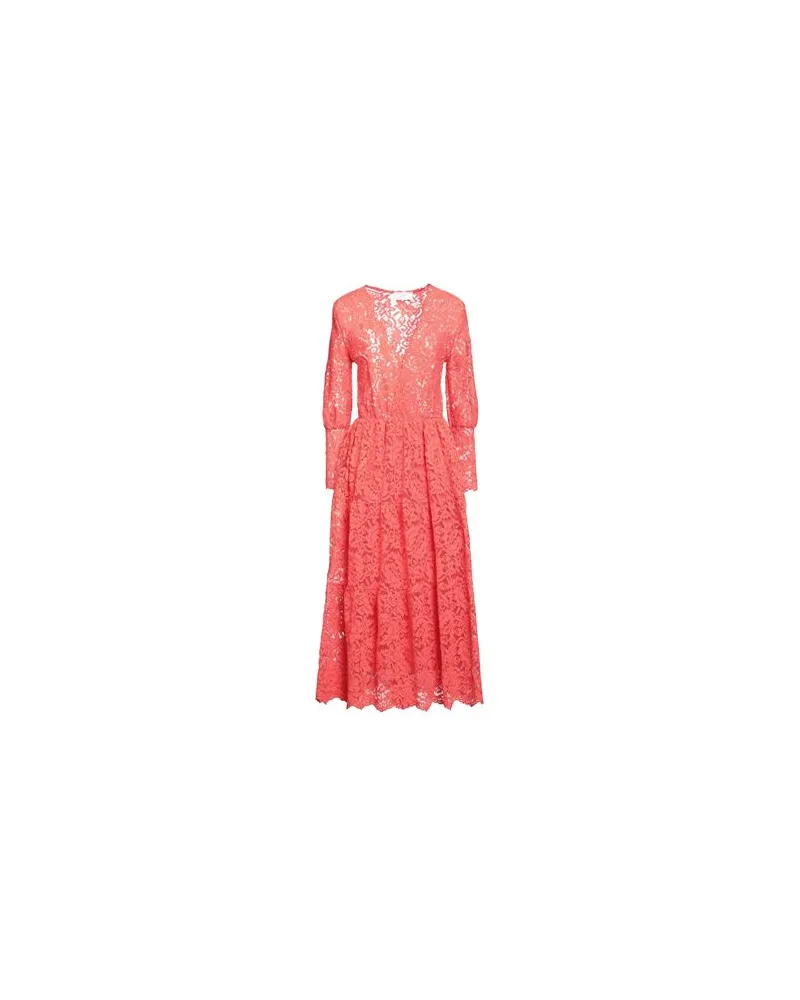 Soallure KLEIDER - Midi-Kleiderauf YOOX.COM Koralle