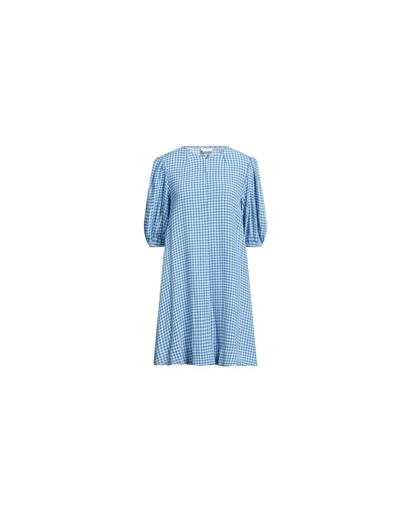 Ganni KLEIDER - Mini-Kleiderauf YOOX.COM Azurblau