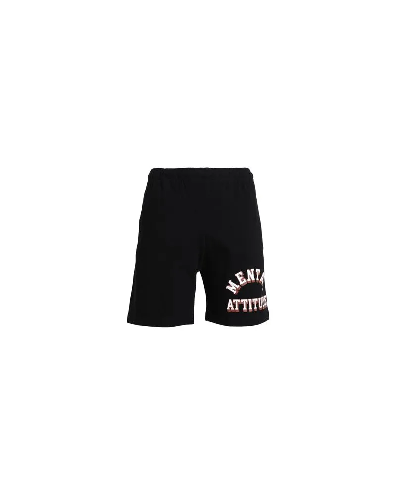 Market MENTAL ATTITUDE SHORTS  - HOSEN & RÖCKE - Shorts & Bermudashortsauf YOOX.COM Schwarz