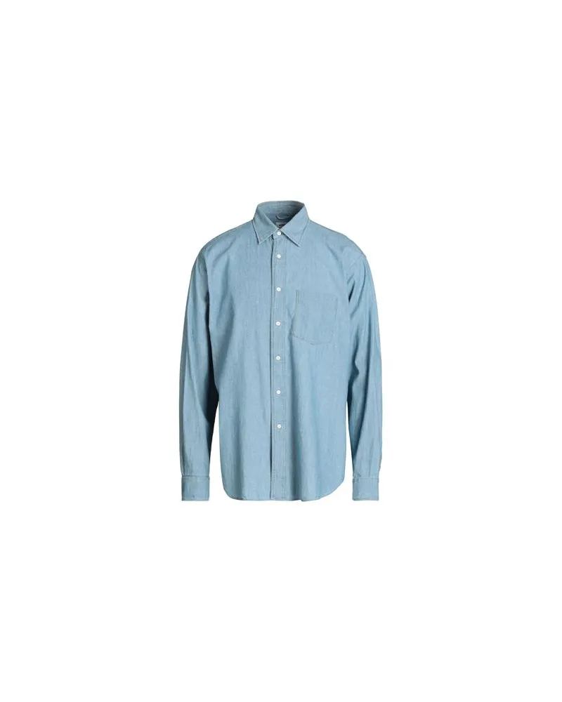 ASPESI TOPS - Jeanshemdenauf YOOX.COM Blau
