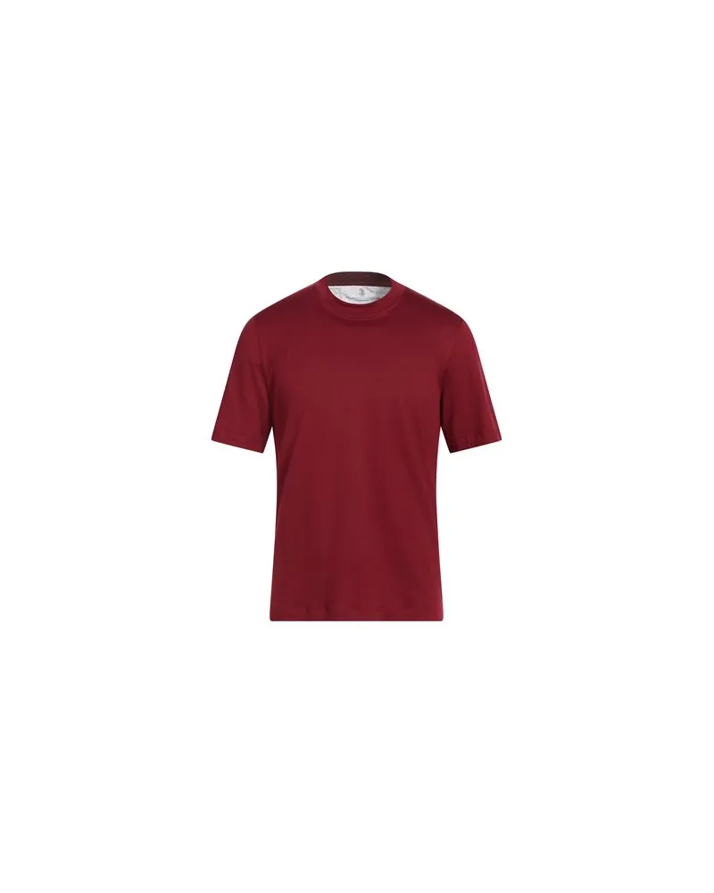 Brunello Cucinelli TOPS - T-shirtsauf YOOX.COM Ziegelrot