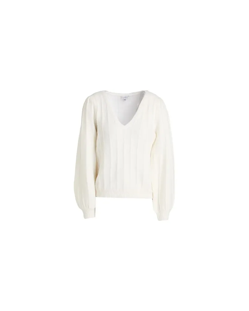 Guess STRICKWAREN - Pulloverauf YOOX.COM Cremeweiß