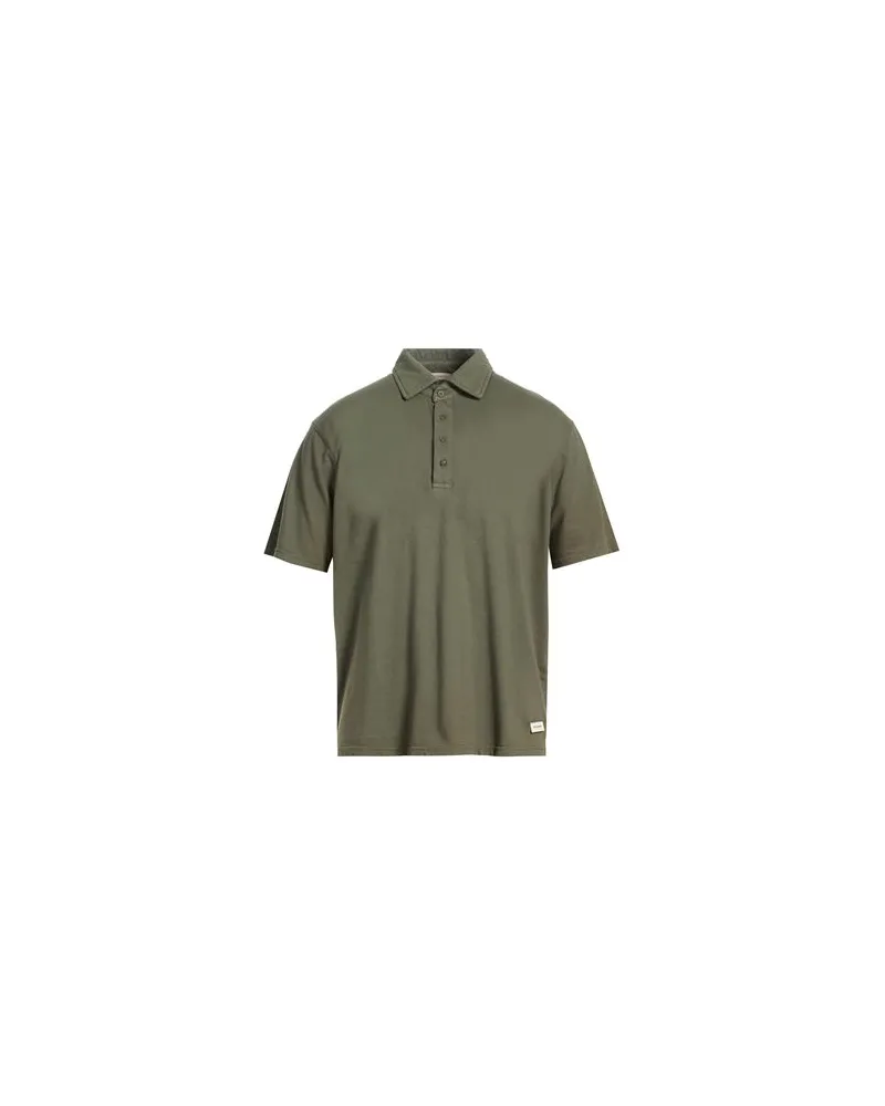 OFFICINA 36 TOPS - Poloshirtsauf YOOX.COM Militärgrün