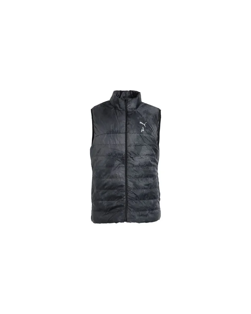 Puma M SEASONS REVERSABLE PRIMALOFT VEST  - JACKEN & MÄNTEL - Pufferjacken & Daunenjackenauf YOOX.COM Schwarz