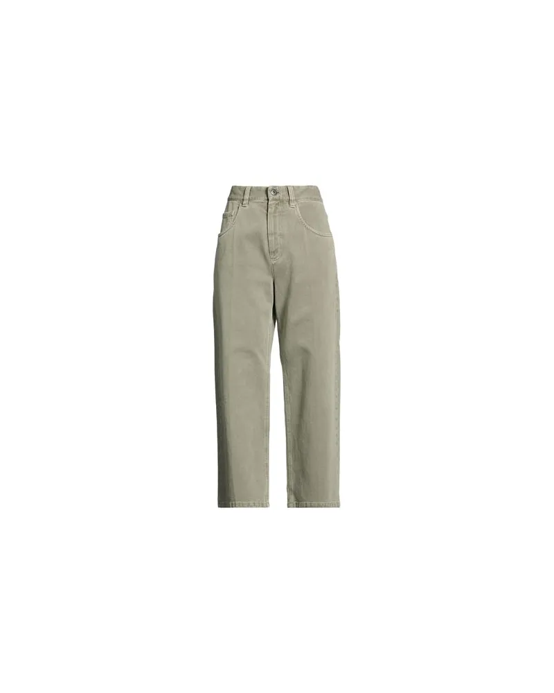 Brunello Cucinelli HOSEN & RÖCKE - Jeanshosenauf YOOX.COM Salbeigrün