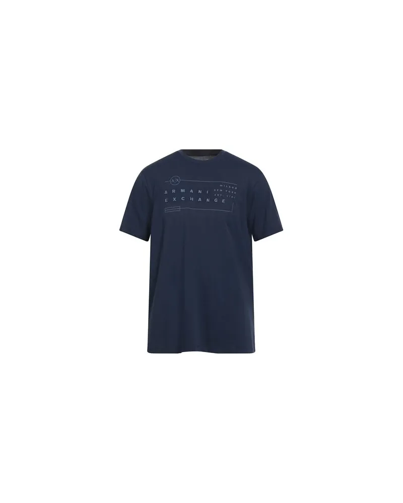 Armani Exchange TOPS - T-shirtsauf YOOX.COM Marineblau
