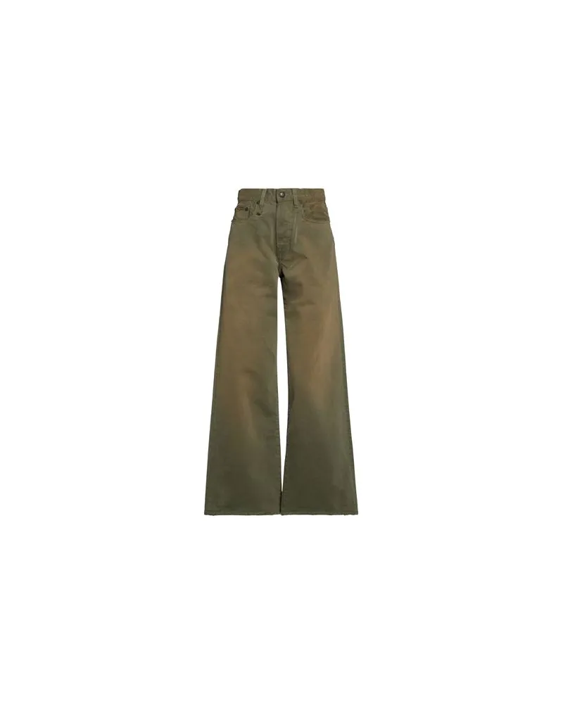 R13 HOSEN & RÖCKE - Jeanshosenauf YOOX.COM Militärgrün