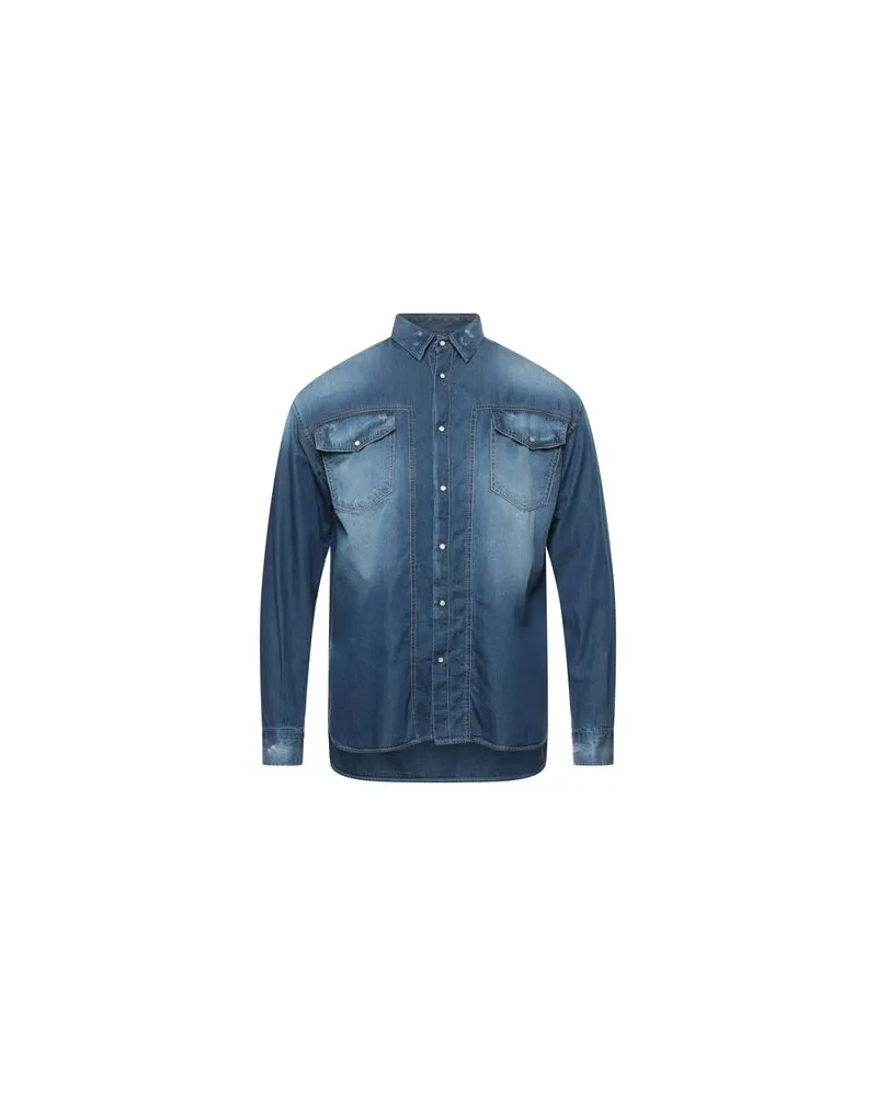 Frankie Morello TOPS - Jeanshemdenauf YOOX.COM Blau