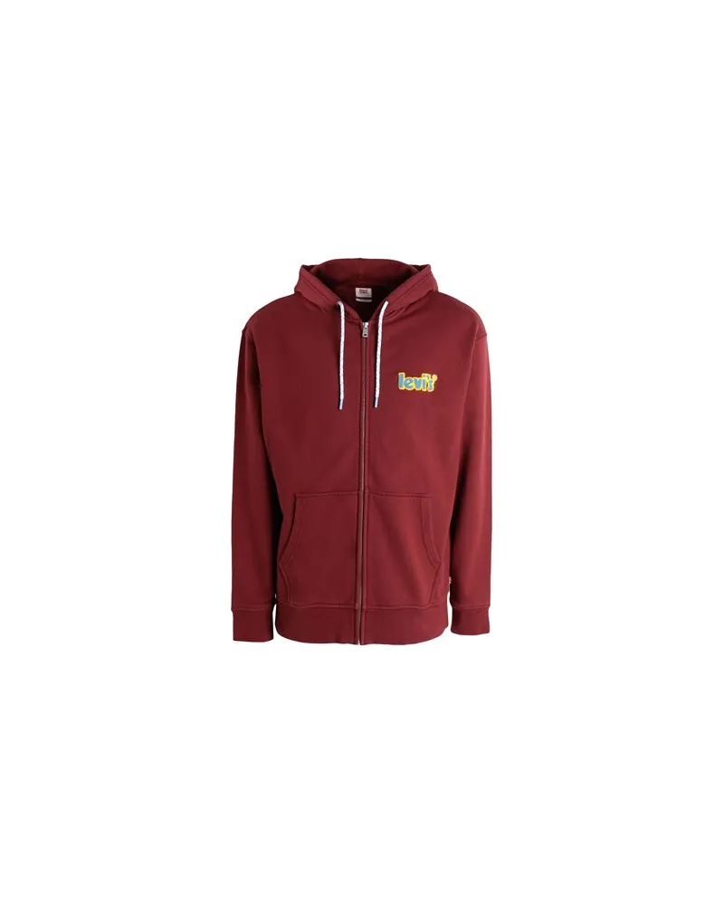 Levi's ZIP-UP  - TOPS - Sweatshirtsauf YOOX.COM Ziegelrot