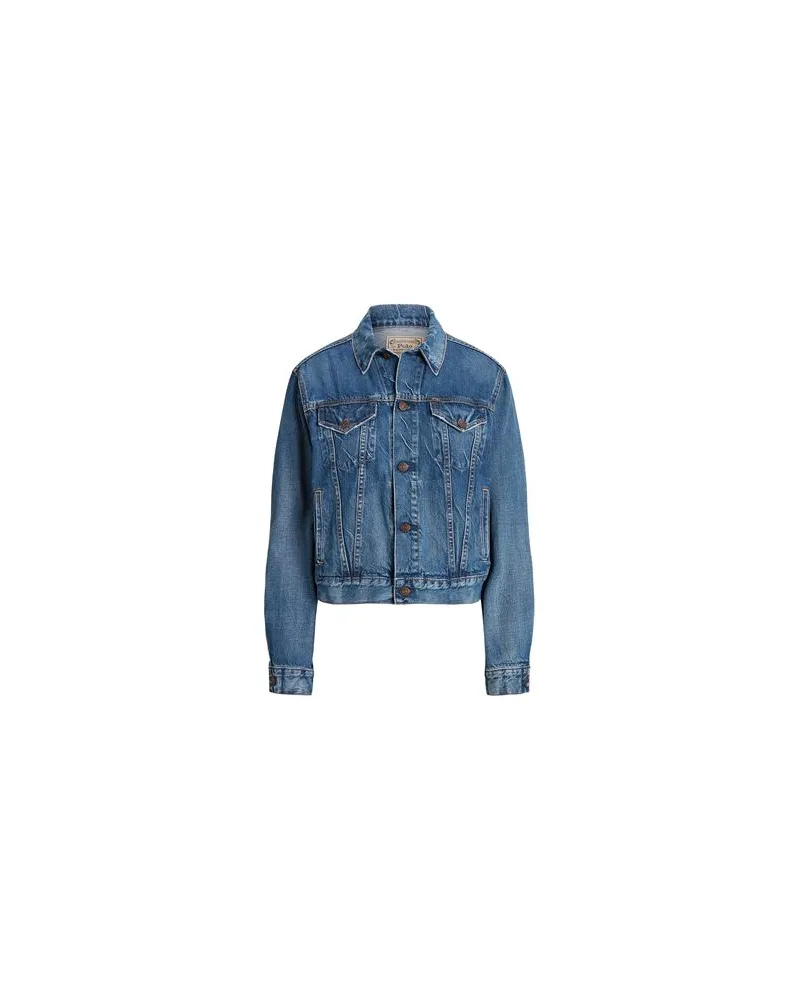 Ralph Lauren DENIM TRUCKER JACKET  - JACKEN & MÄNTEL - Jeansjacken/Mäntelauf YOOX.COM Blau
