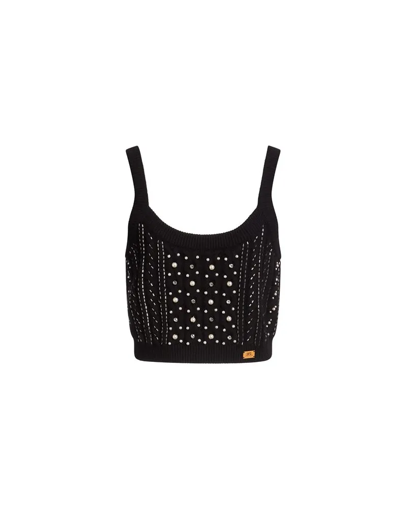 Elisabetta Franchi TOPS - Topsauf YOOX.COM Schwarz