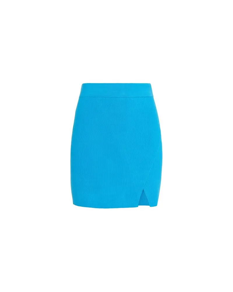 8 by Yoox VISCOSE BLEND MINI WRAP KNIT SKIRT   - HOSEN & RÖCKE - Miniröckeauf YOOX.COM Azurblau