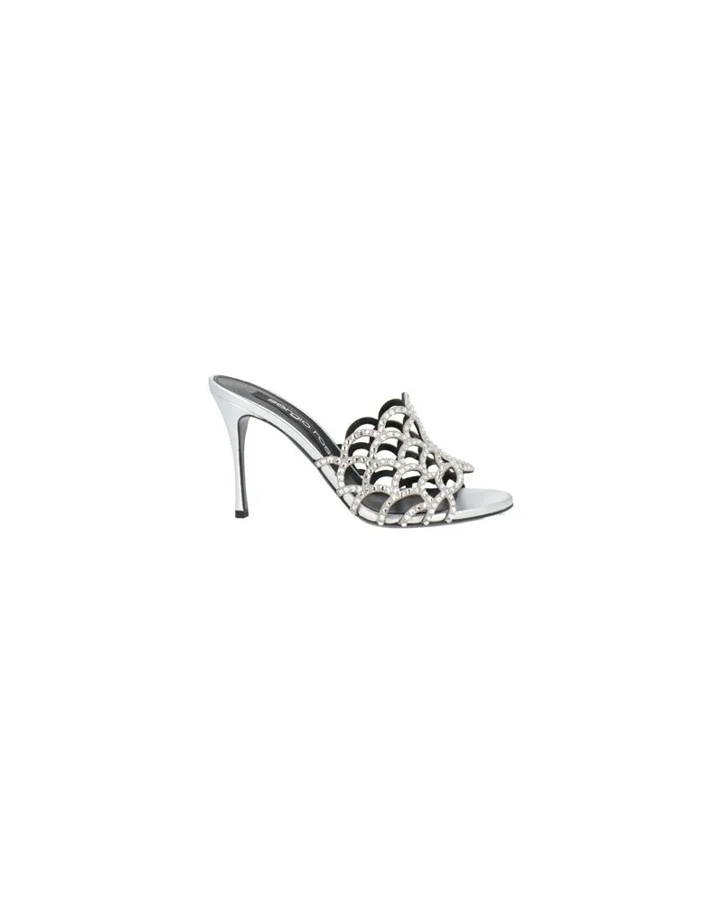 Sergio Rossi SCHUHE - Sandalenauf YOOX.COM Silber