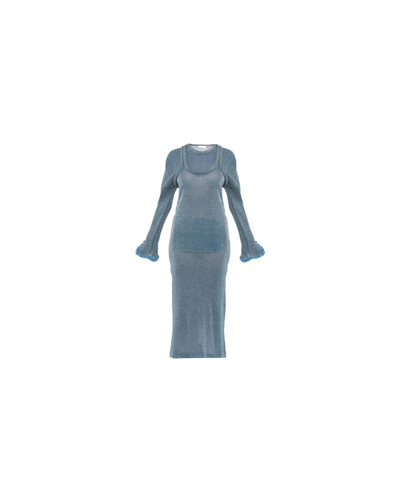 Chloé KLEIDER - Maxi-Kleiderauf YOOX.COM Taubenblau
