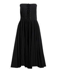 Twin-Set Midi-Kleid Schwarz