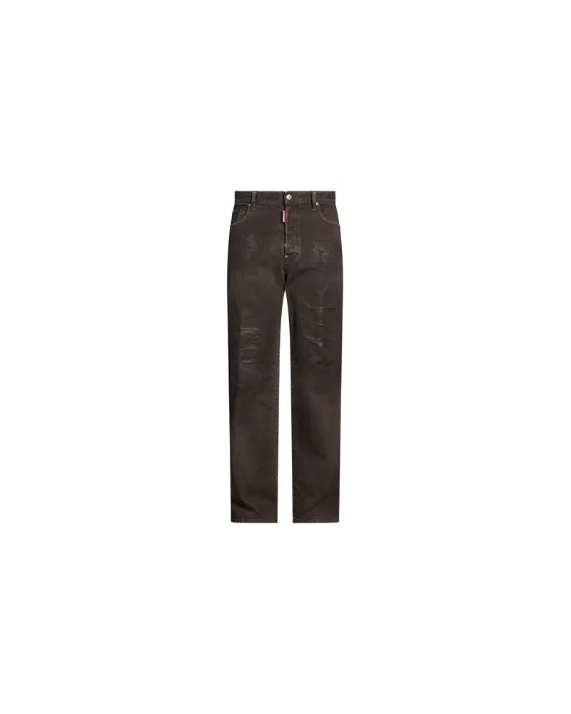 Dsquared2 HOSEN & RÖCKE - Jeanshosenauf YOOX.COM Dunkelbraun