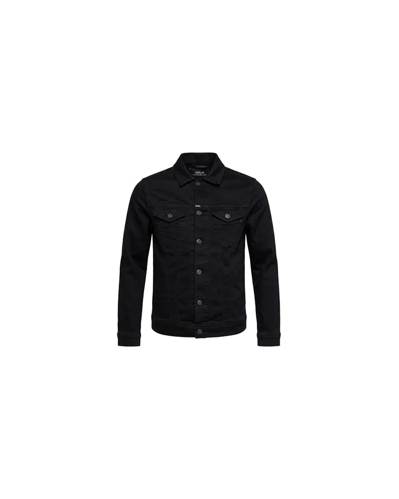 Replay JACKEN & MÄNTEL - Jeansjacken/Mäntelauf YOOX.COM Schwarz