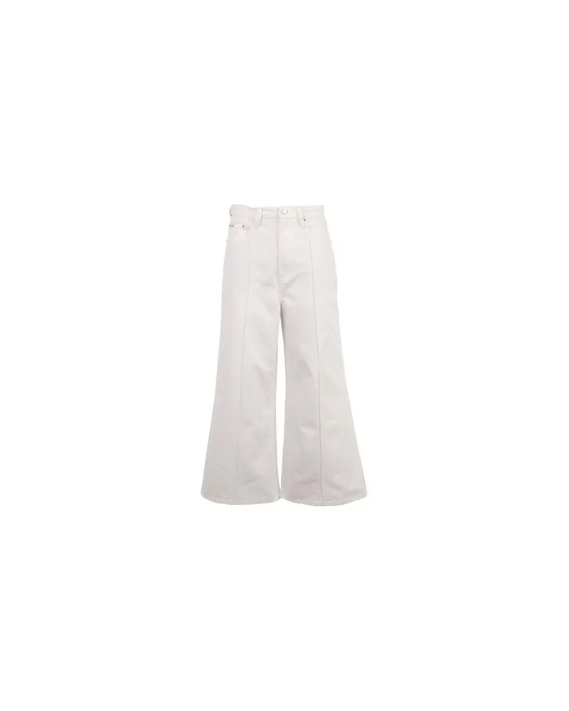 Ralph Lauren BB WIDE LEG CROP JEAN - HOSEN & RÖCKE - Jeanshosenauf YOOX.COM Weiß