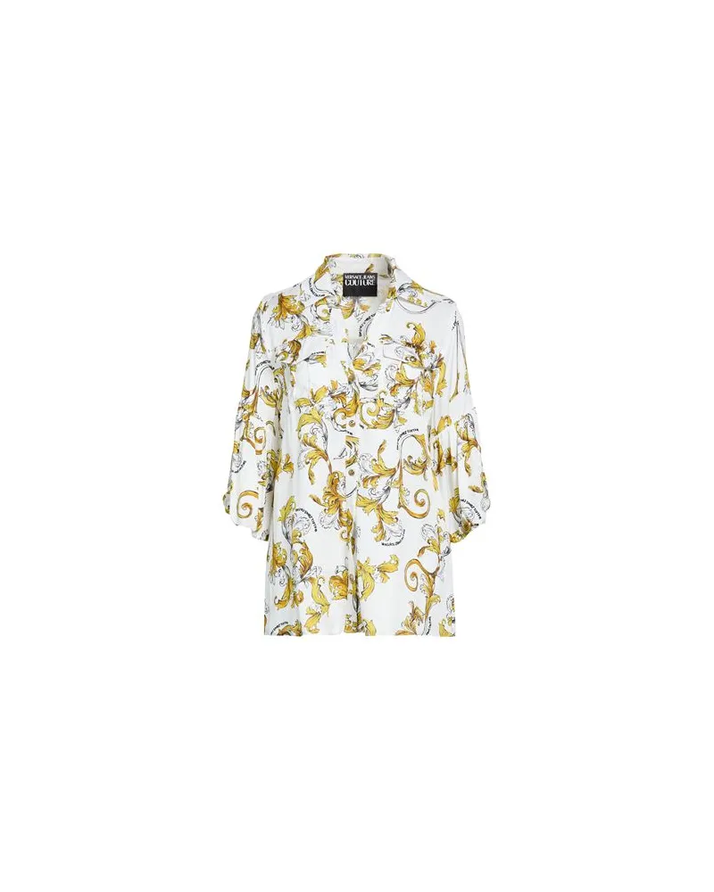 Versace Jeans TOPS - Hemdenauf YOOX.COM Weiß