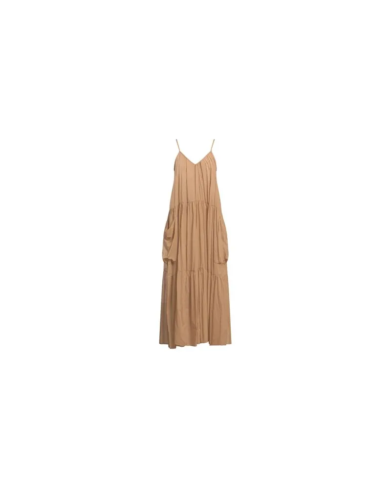 Kaos KLEIDER - Maxi-Kleiderauf YOOX.COM Sand
