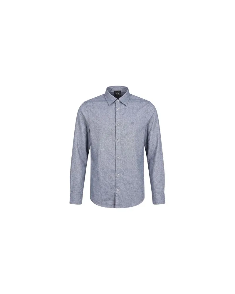 Armani Exchange TOPS - Hemdenauf YOOX.COM Taubenblau