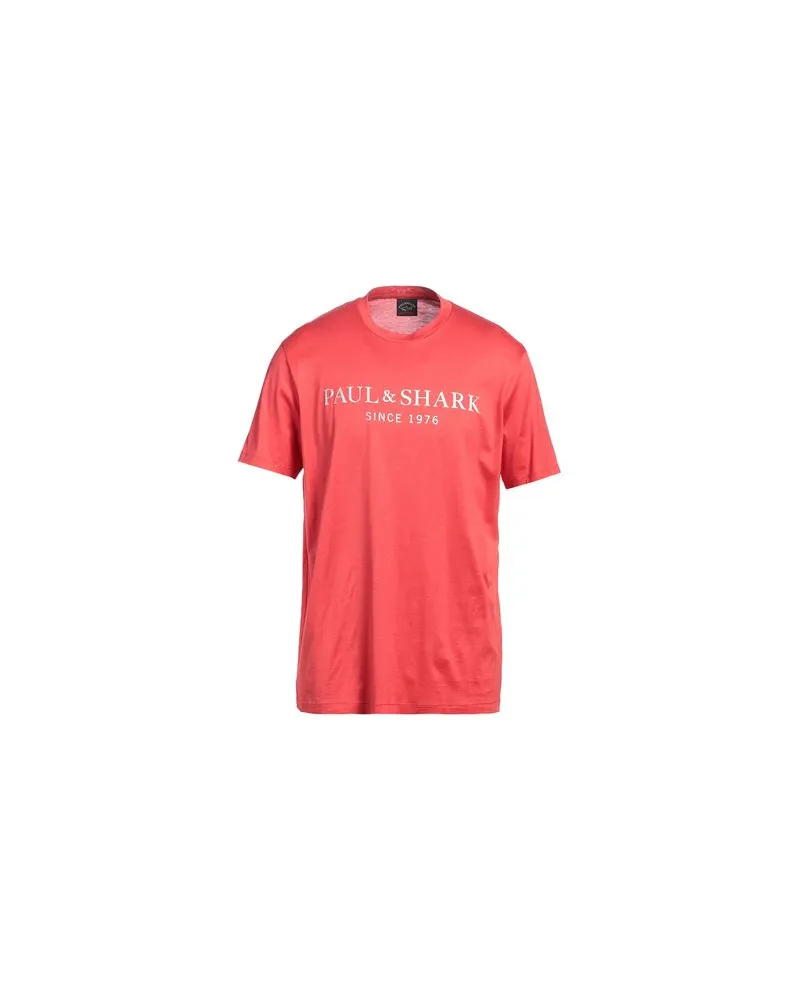Paul & Shark TOPS - T-shirtsauf YOOX.COM Tomatenrot