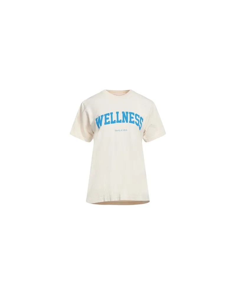 SPORTY & RICH TOPS - T-shirtsauf YOOX.COM Cremeweiß