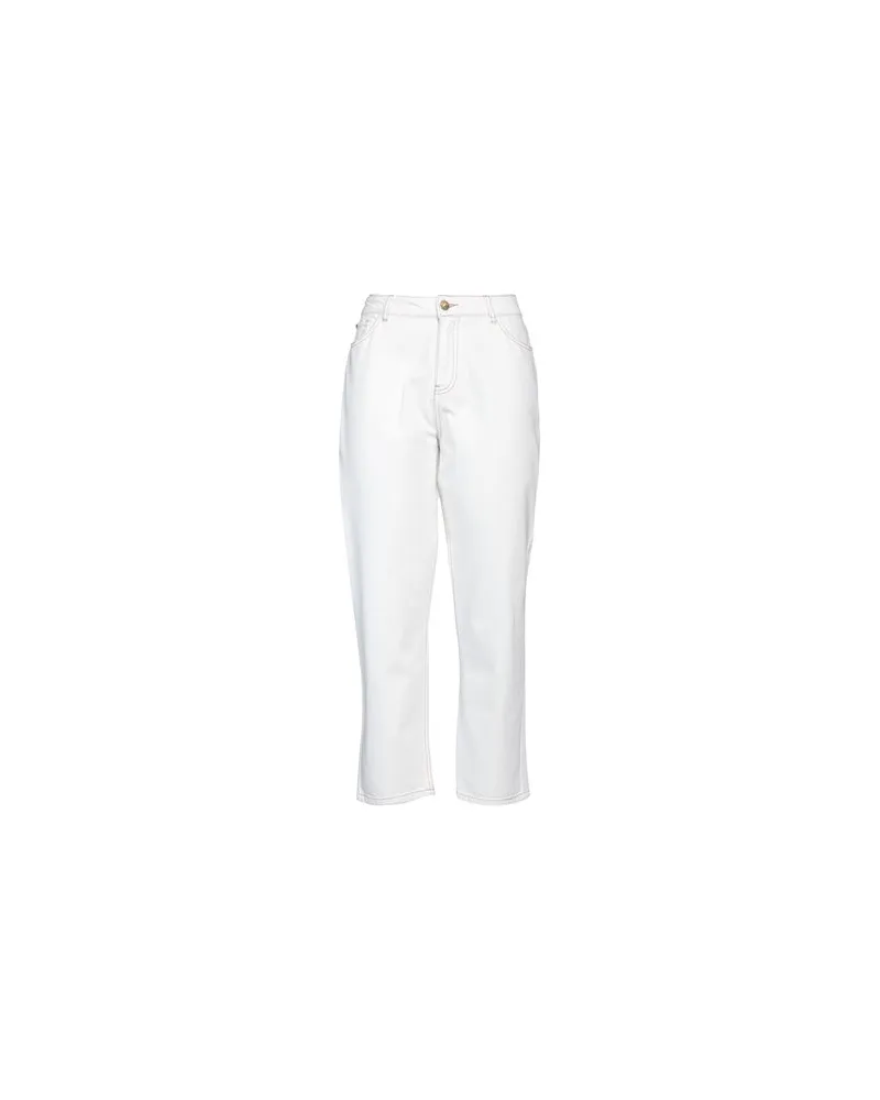 My Twin Twinset HOSEN & RÖCKE - Jeanshosenauf YOOX.COM Weiß