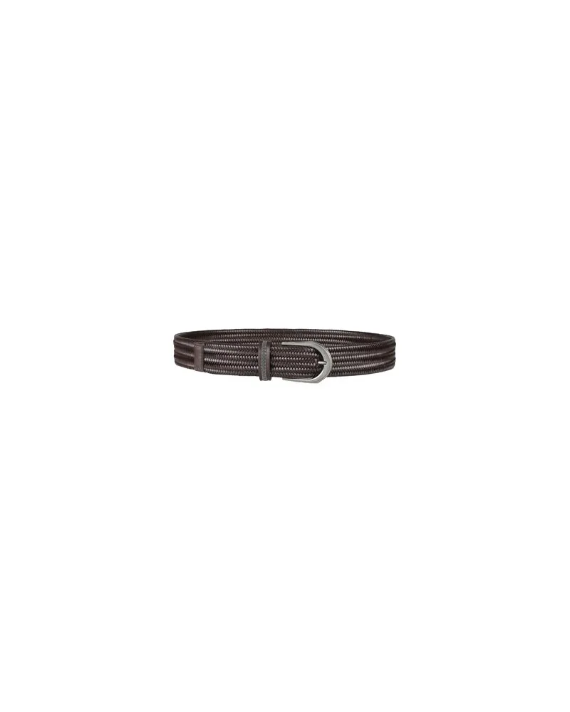 Brunello Cucinelli Kleinlederwaren - Gürtelauf YOOX.COM Dunkelbraun