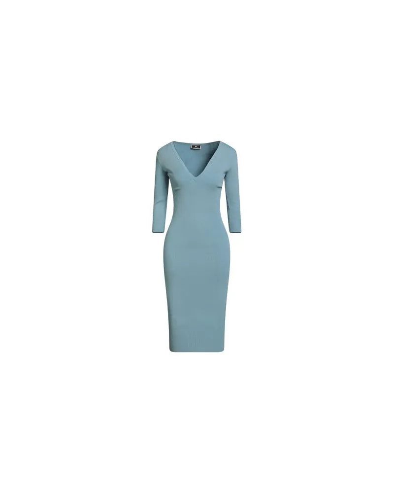 Elisabetta Franchi KLEIDER - Midi-Kleiderauf YOOX.COM Himmelblau
