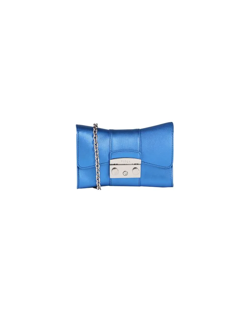 Furla METROPOLIS MINI CROSSBODY REMI  - TASCHEN - Umhängetascheauf YOOX.COM Azurblau