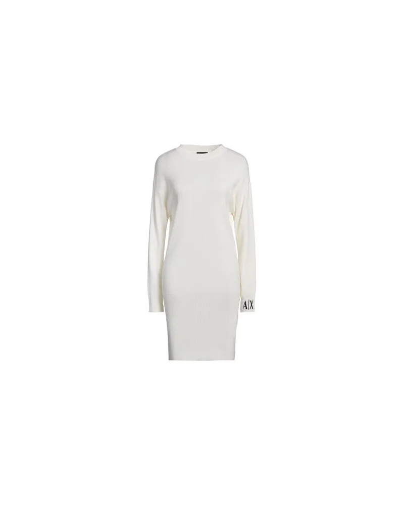 Armani Exchange KLEIDER - Mini-Kleiderauf YOOX.COM Cremeweiß
