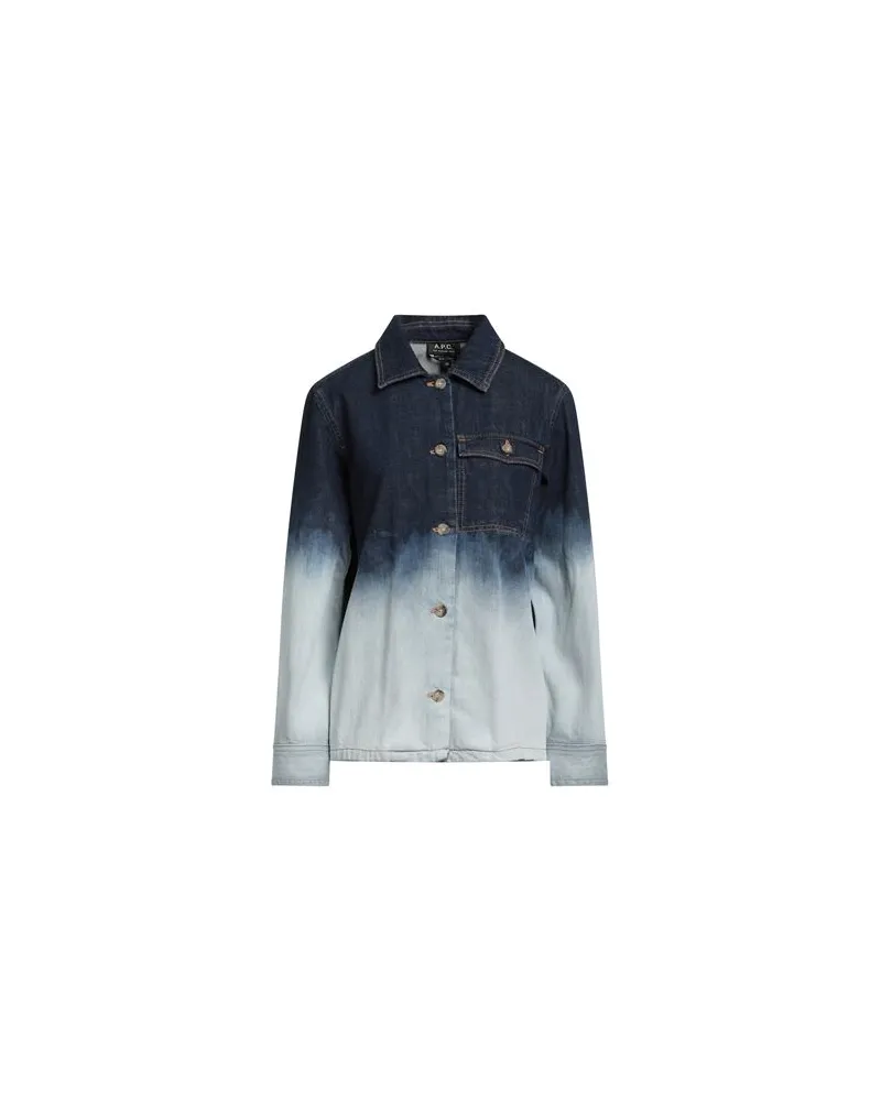 A.P.C. JACKEN & MÄNTEL - Jeansjacken/Mäntelauf YOOX.COM Blau
