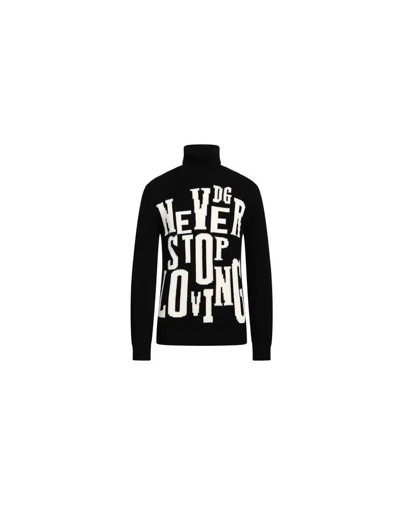 Dolce & Gabbana STRICKWAREN - Rollkragenpulloverauf YOOX.COM Schwarz