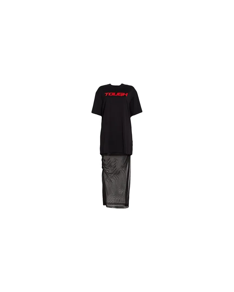 MSGM KLEIDER - Maxi-Kleiderauf YOOX.COM Schwarz
