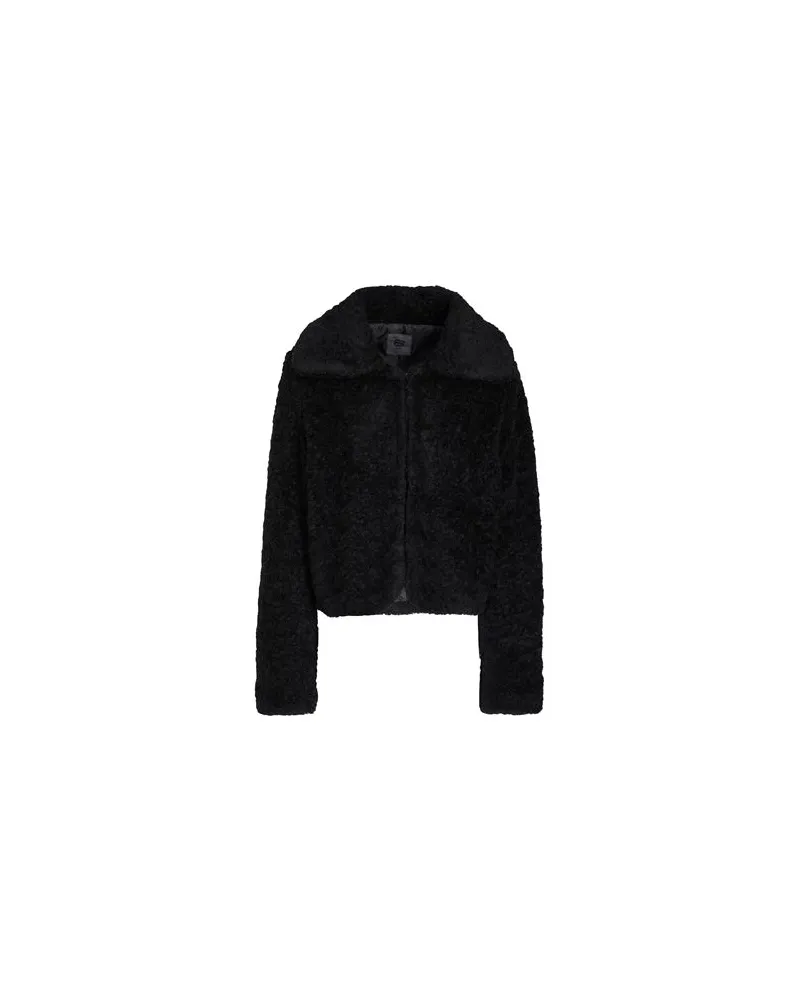 8 by Yoox TEDDY JACKET  - JACKEN & MÄNTEL - Shearling- & Kunstfellauf YOOX.COM Schwarz