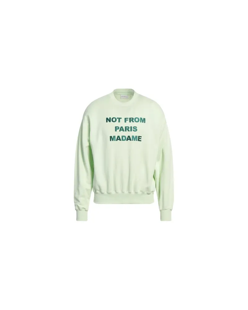 Drôle de Monsieur TOPS - Sweatshirtsauf YOOX.COM Säuregrün