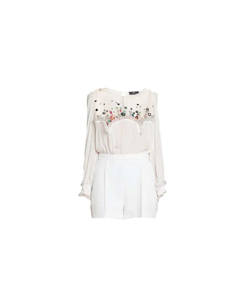 Elisabetta Franchi OVERALLS - Jumpsuitsauf YOOX.COM Weiß