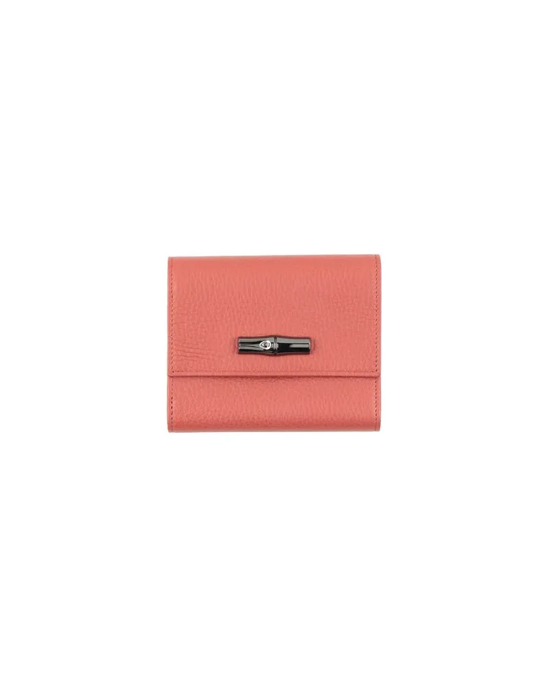Longchamp Kleinlederwaren - Brieftaschenauf YOOX.COM Ziegelrot