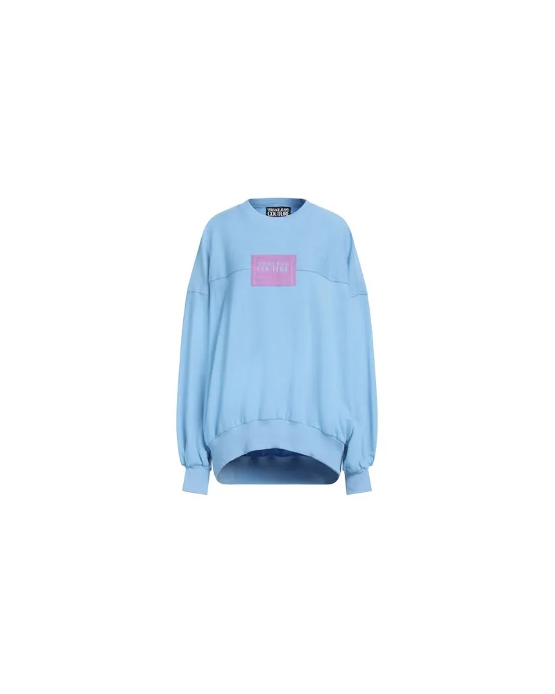 Versace Jeans TOPS - Sweatshirtsauf YOOX.COM Hellblau