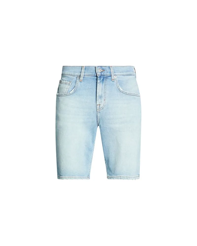7 for all mankind HOSEN & RÖCKE - Jeansshortsauf YOOX.COM Blau