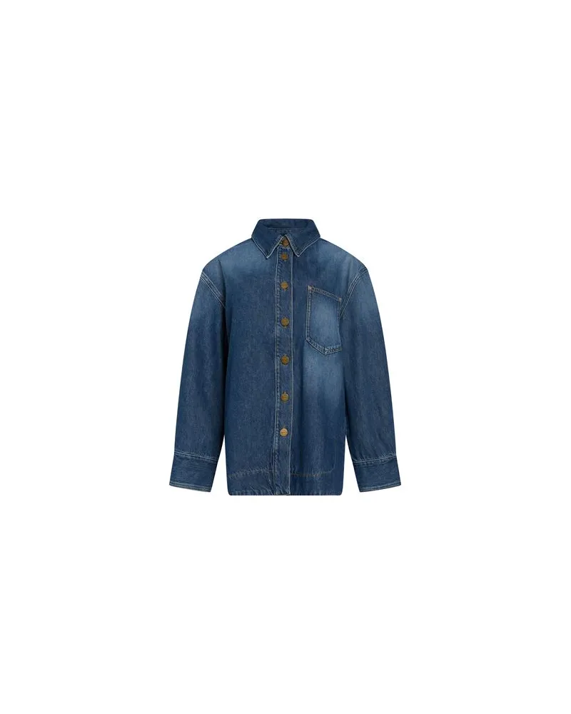 Pinko JACKEN & MÄNTEL - Jeansjacken/Mäntelauf YOOX.COM Blau