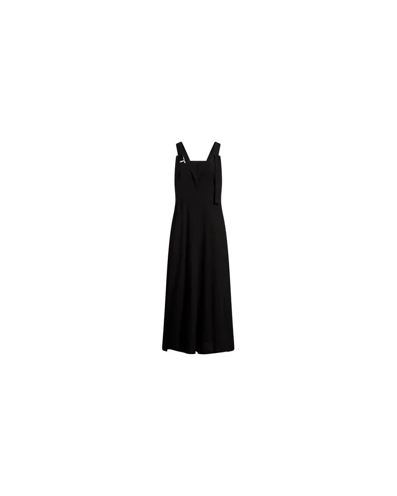 Y'S YOHJI YAMAMOTO KLEIDER - Midi-Kleiderauf YOOX.COM Schwarz
