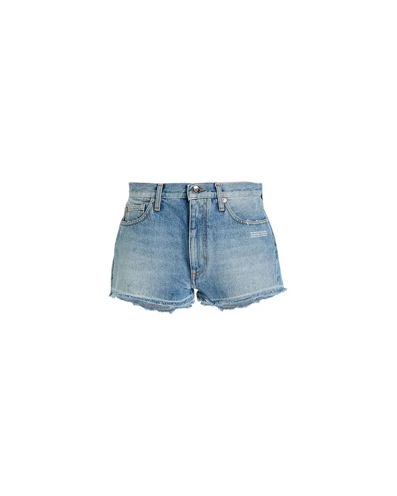 OFF-WHITE HOSEN & RÖCKE - Jeansshortsauf YOOX.COM Blau