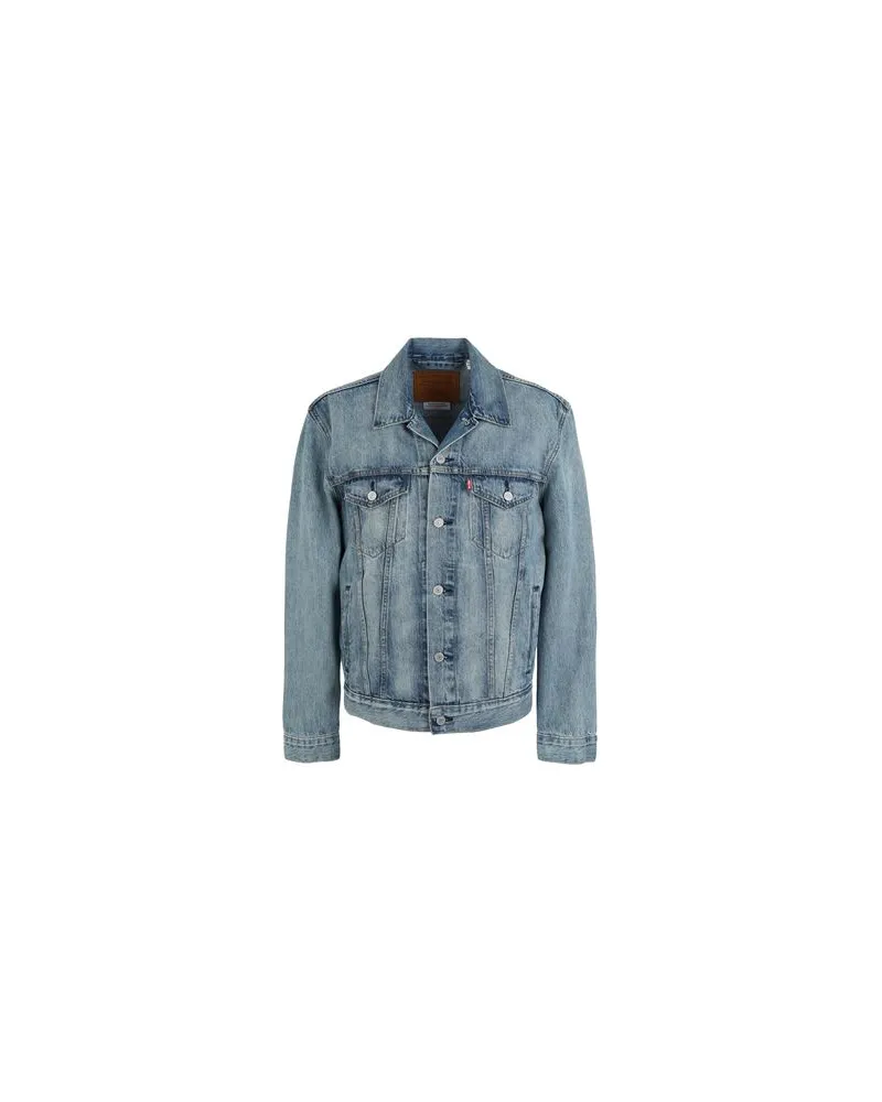 Levi's THE TRUCKER JACKET   - JACKEN & MÄNTEL - Jeansjacken/Mäntelauf YOOX.COM Blau