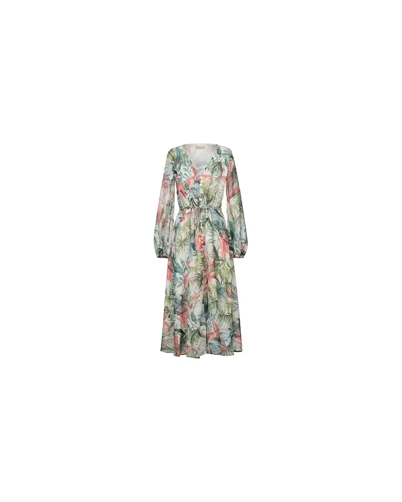 Black Coral KLEIDER - Midi-Kleiderauf YOOX.COM Grün