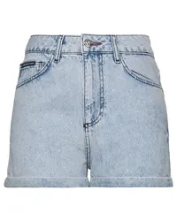 Philipp Plein Jeansshorts Blau